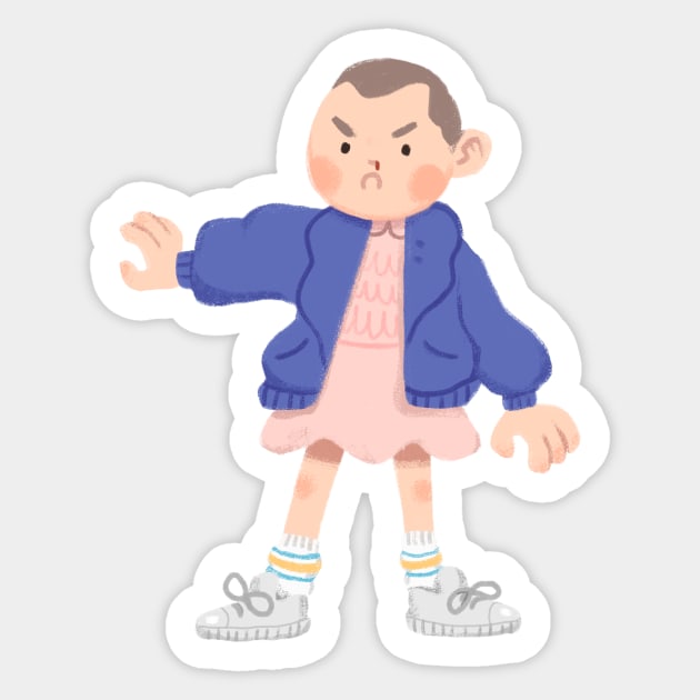 Eleven - Stranger Things Sticker by uh.meg